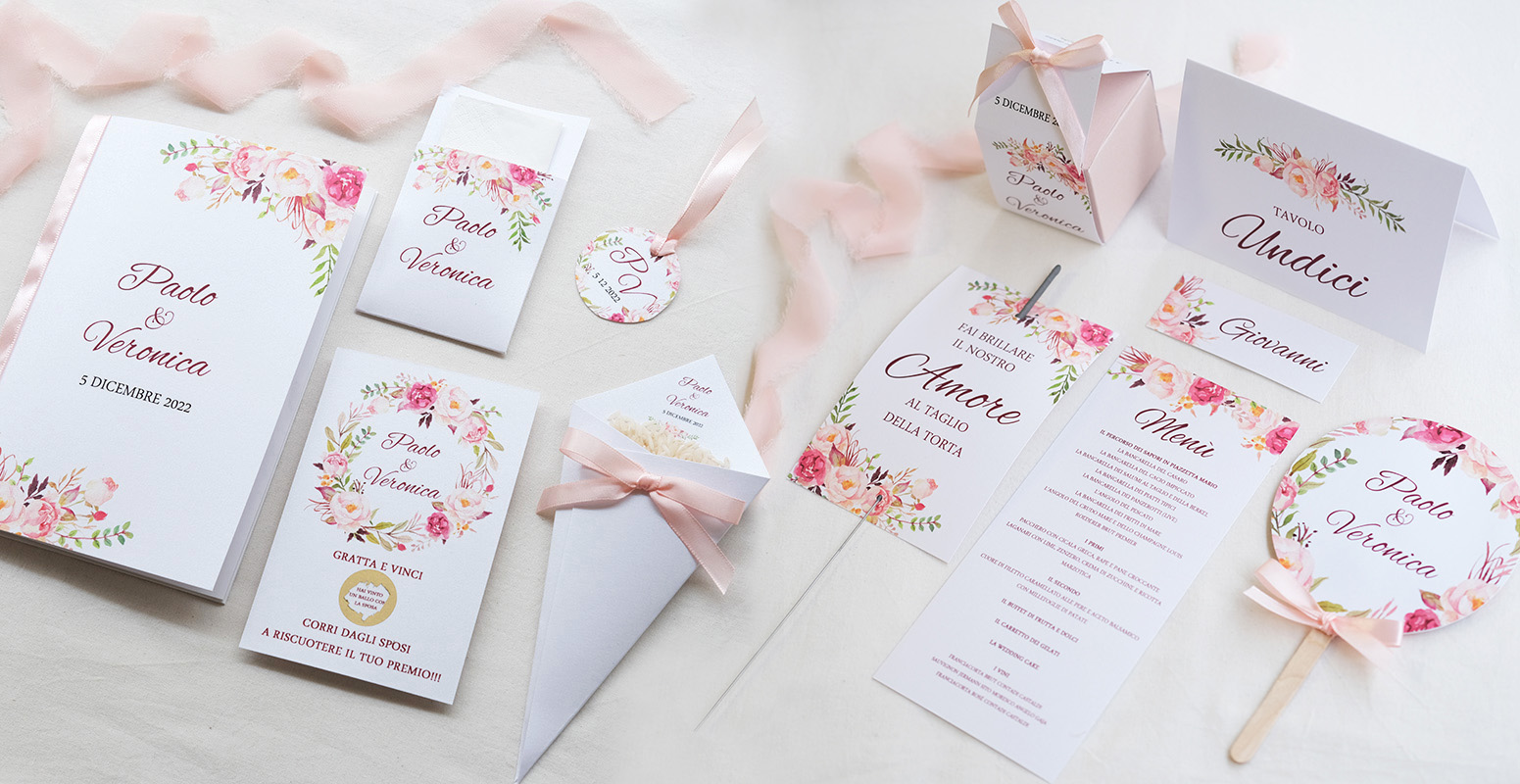 Coordinati di matrimonio personalizzati