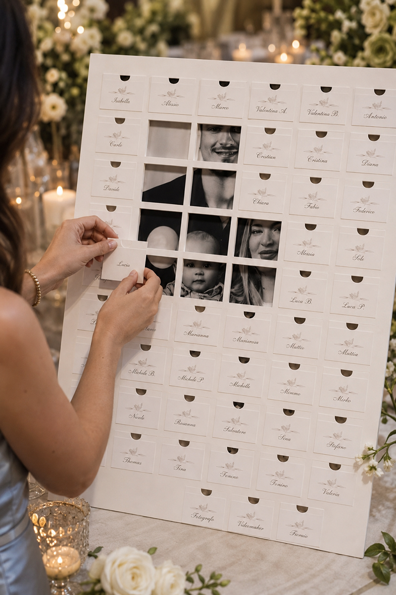 Tableau con scritte plex oro